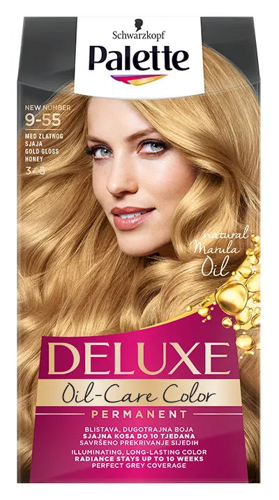 Schwarzkopf vopsea de par - Palette Deluxe - 9-55 Gold Gloss Honey