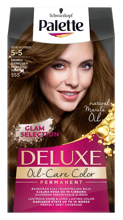 Schwarzkopf vopsea de par - Palette Deluxe - 5-5 Golden Gloss Caramel