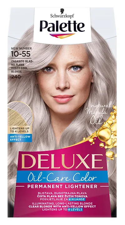 Schwarzkopf vopsea de par - Palette Deluxe - 10-55 Dusty Cool Blonde