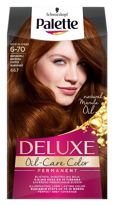 Schwarzkopf vopsea de par - Palette Deluxe - 6-70 Copper Mahogany