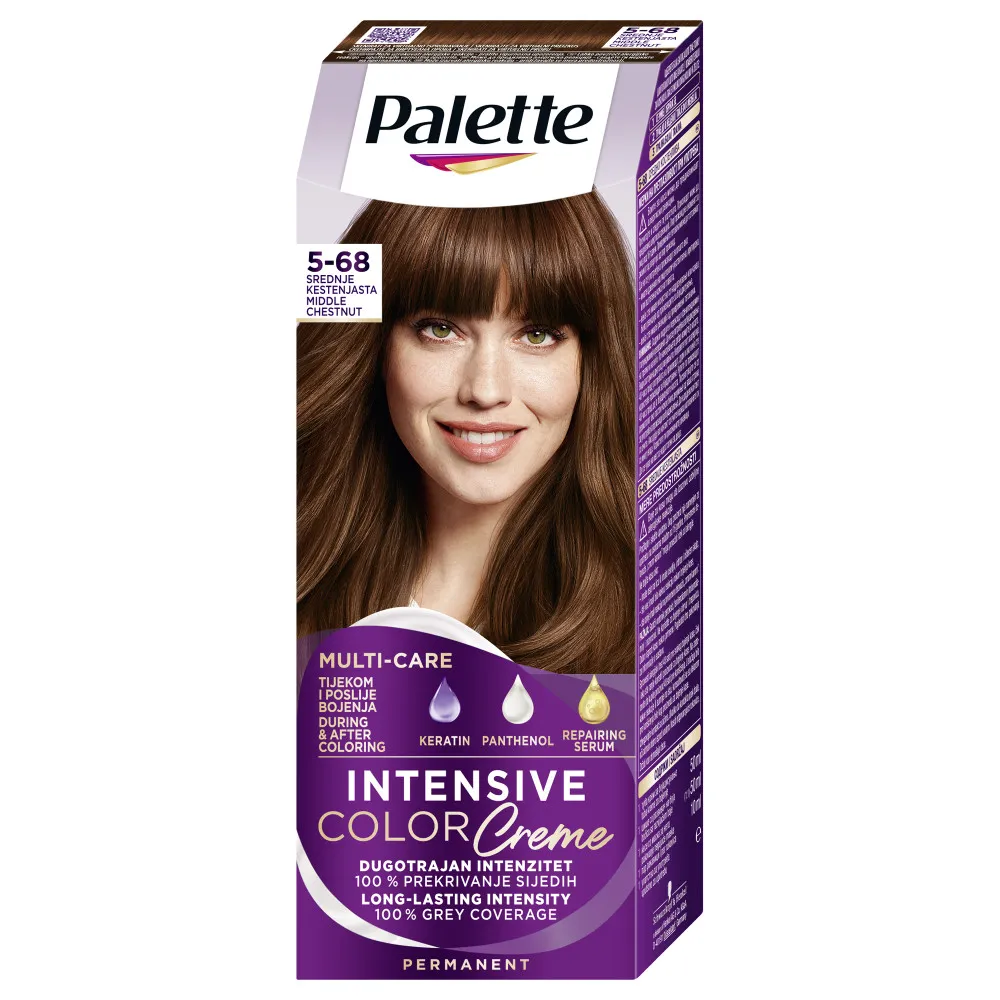 Schwarzkopf vopsea de par - Palette Intensive Color Creme - 5-68 Middle Chestnut