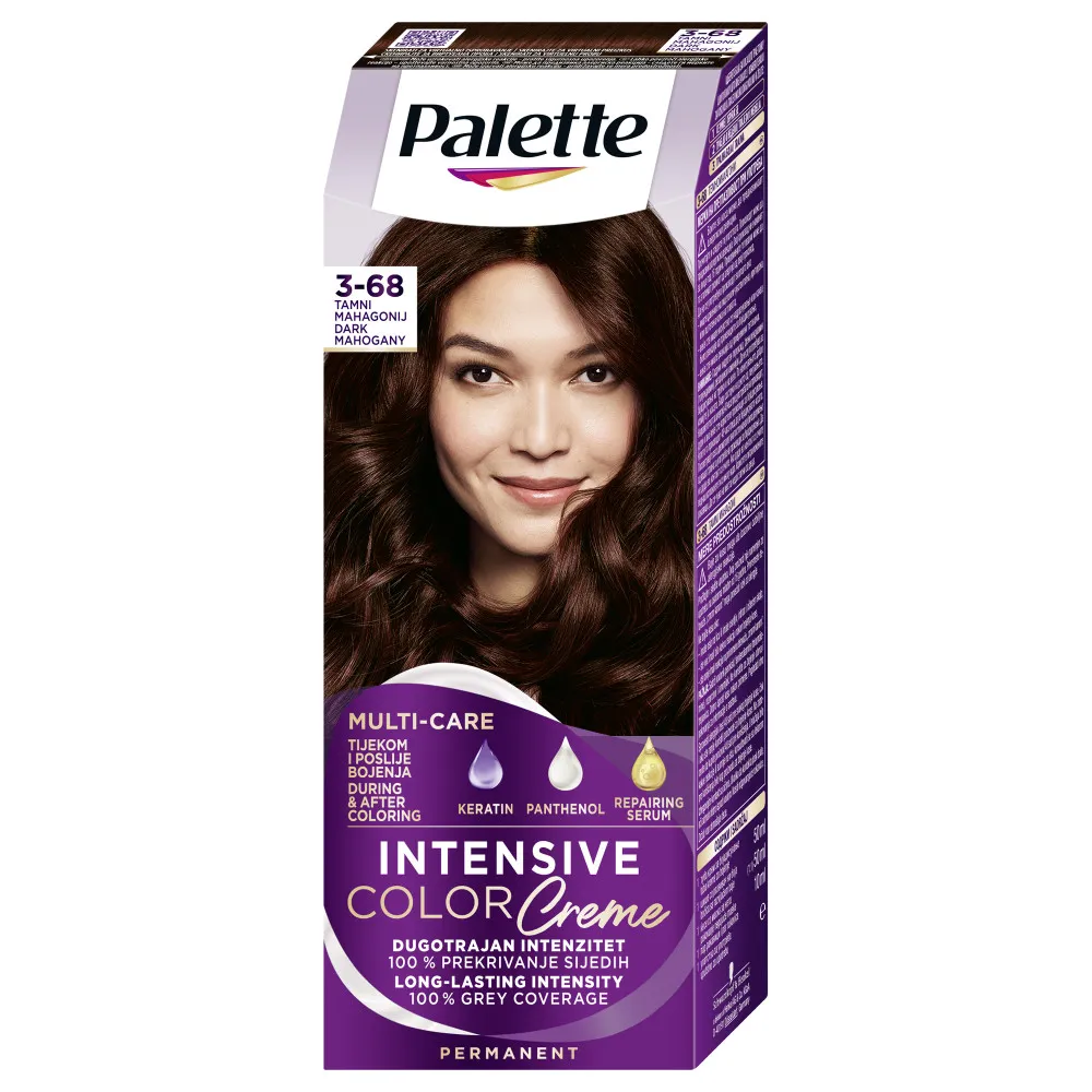 Schwarzkopf vopsea de par - Palette Intensive Color Creme - 3-68 Dark Mahogany