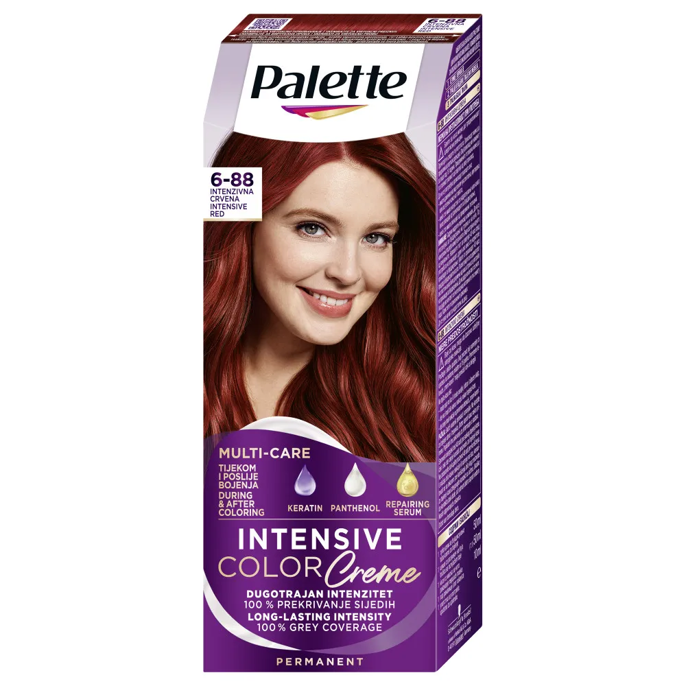 Schwarzkopf vopsea de par - Palette Intensive Color Creme - 6-88 Intesive Red