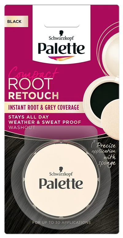 Schwarzkopf pudra pentru acoperirea radacinilor - Palette Root Retoucher - Black