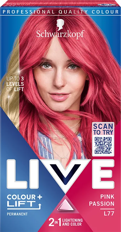 Schwarzkopf vopsea de par - Live Colour + Lift - L77 Pink Passion