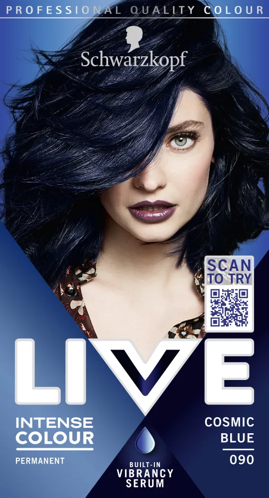 Schwarzkopf vopsea de par - Live Intense Colour - 090 Cosmic Blue