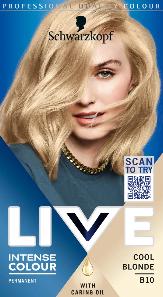 Schwarzkopf vopsea de par - Live Intense Colour - B10 Cool Blonde