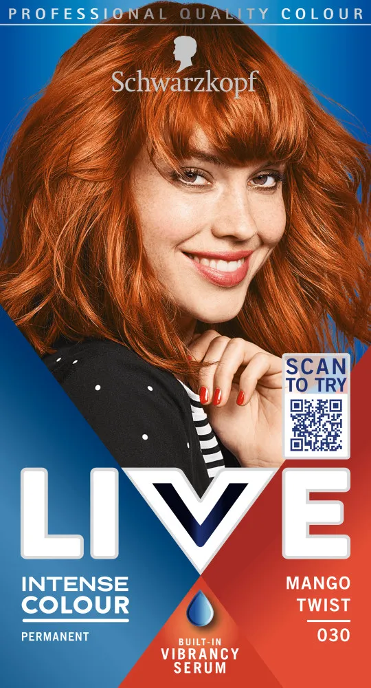 Schwarzkopf vopsea de par - Live Intense Colour - 030 Mango Twist