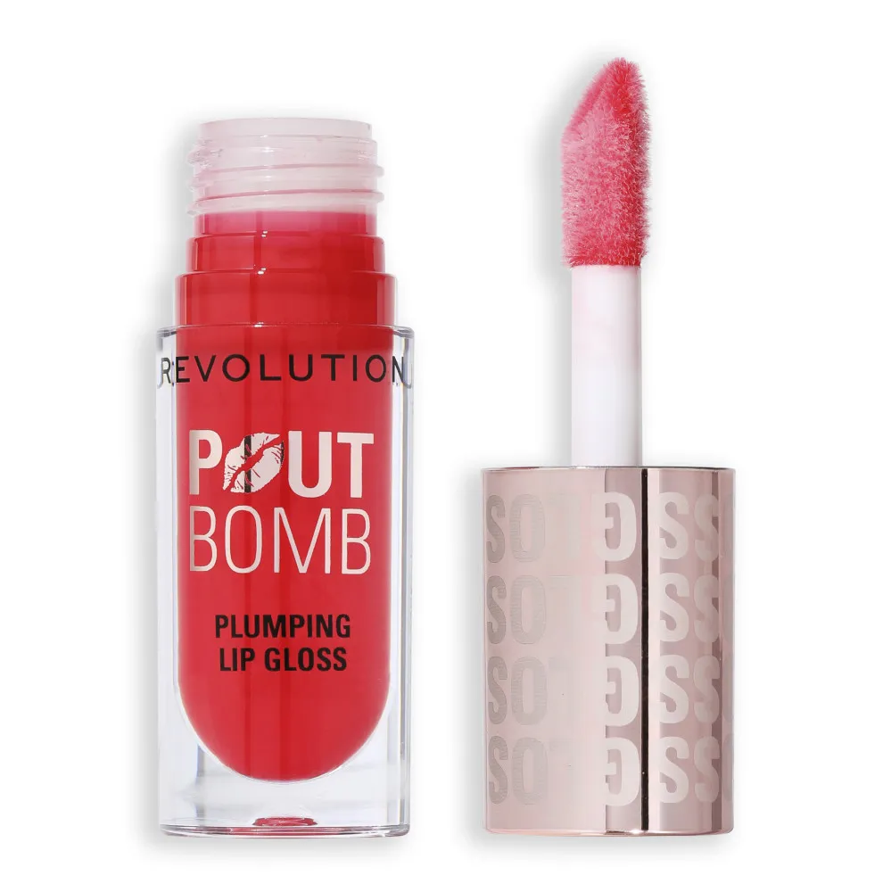 Revolution Pout Bomb Plumping Gloss - Cherry Sheer Red