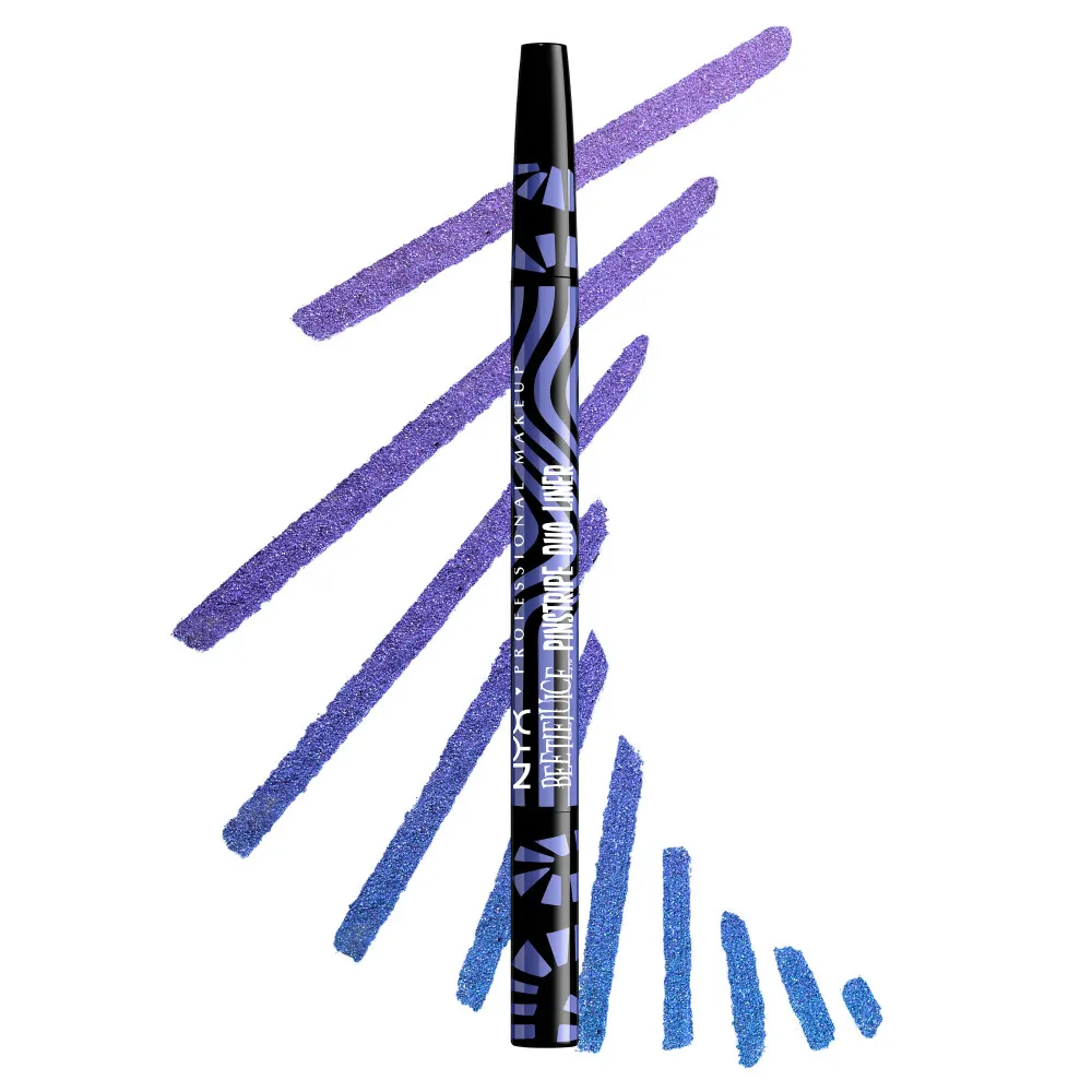 NYX Professional Makeup X Beetlejuice Pinstripe Duo Liner - 02 Purple Chrome