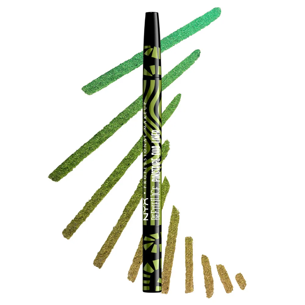 NYX Professional Makeup X Beetlejuice Pinstripe Duo Liner - 03 Green Chrome