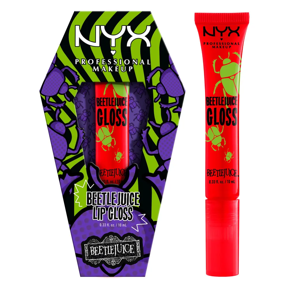 NYX Professional Makeup X Beetlejuice Lip Gloss - 01 Pomegranate Clout