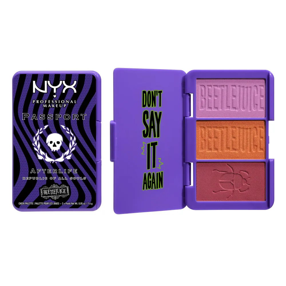 NYX Professional Makeup X Beetlejuice Cheek Palette - Afterlife Passport