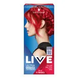 Schwarzkopf vopsea de par semi-permanenta - Live Ultra Brights Or Pastel - 92 Pillar Box Red // Produse deteriorate