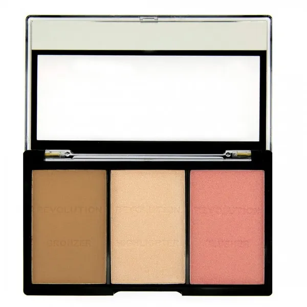 Revolution paleta pentru conturarea fetei - Sculpt and Contour Ultra Brightening kit pentru conturarea fetei - Ultra Fair C01